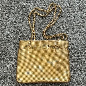 Gold metal mesh Bag